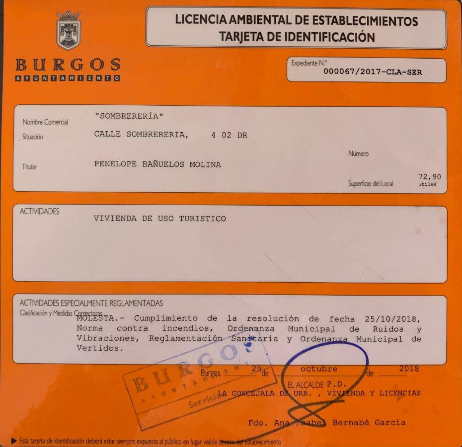 Apartamento Sombrereria Rimbombin Burgos Bagian luar foto